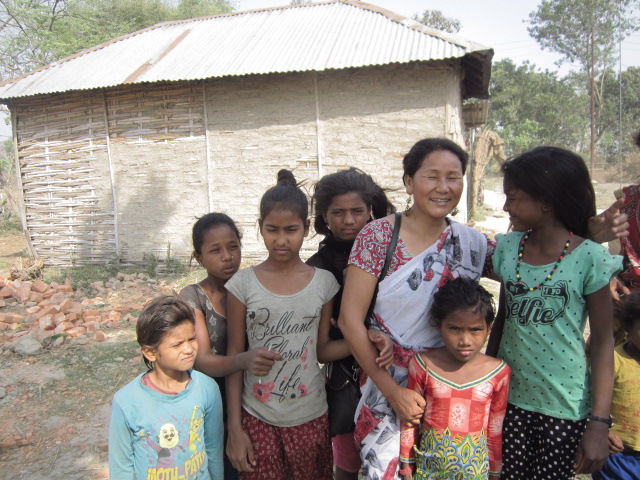 Indira Ranamagar with Kids